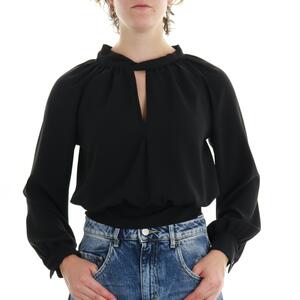 CAMICIA CROP NERO